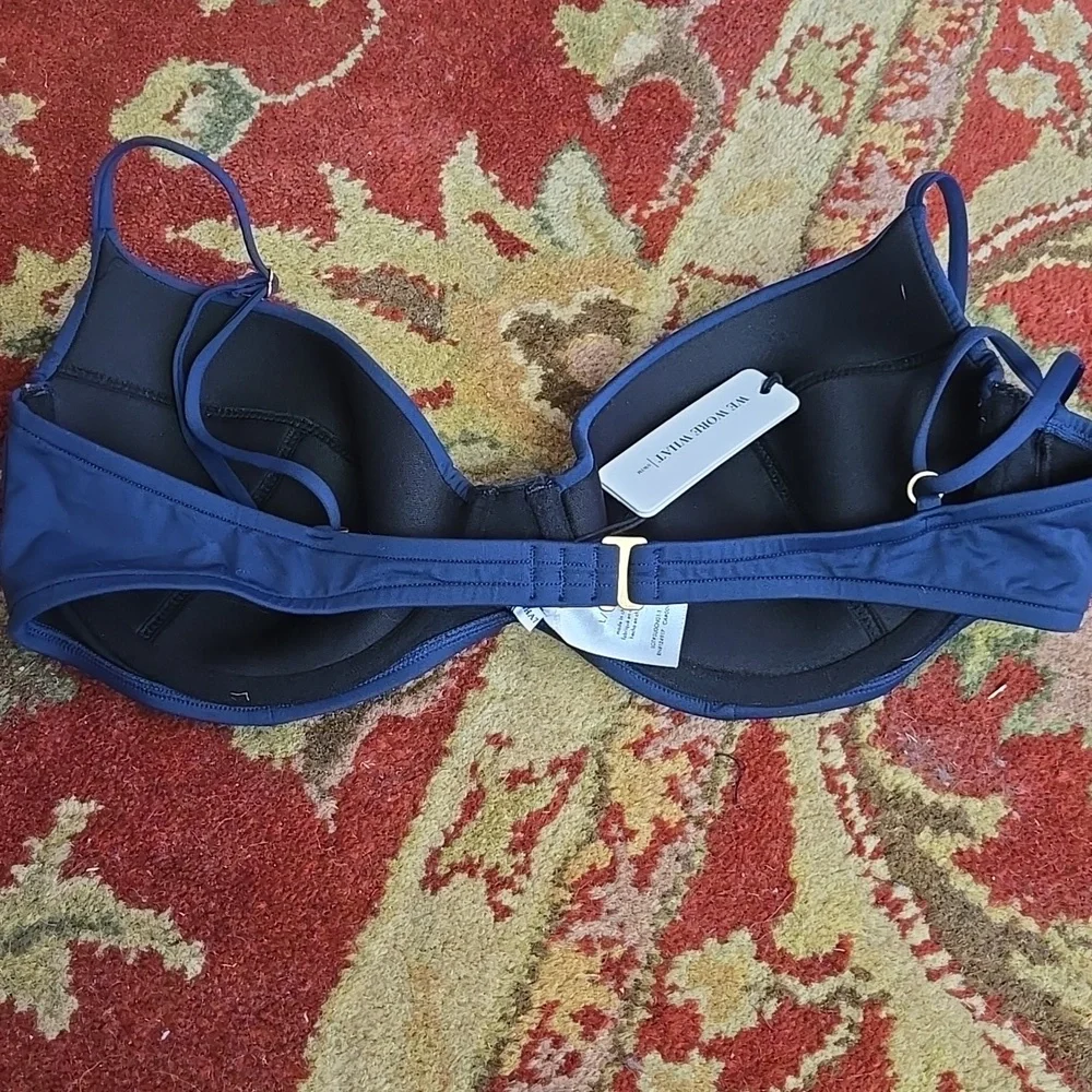NWT We Wore What Lydia Solid Bikini Top